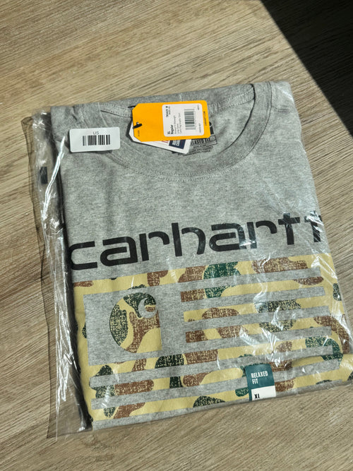Carhartt Since 1889 Camo Graphic Long Sleeve Shirt – Gray