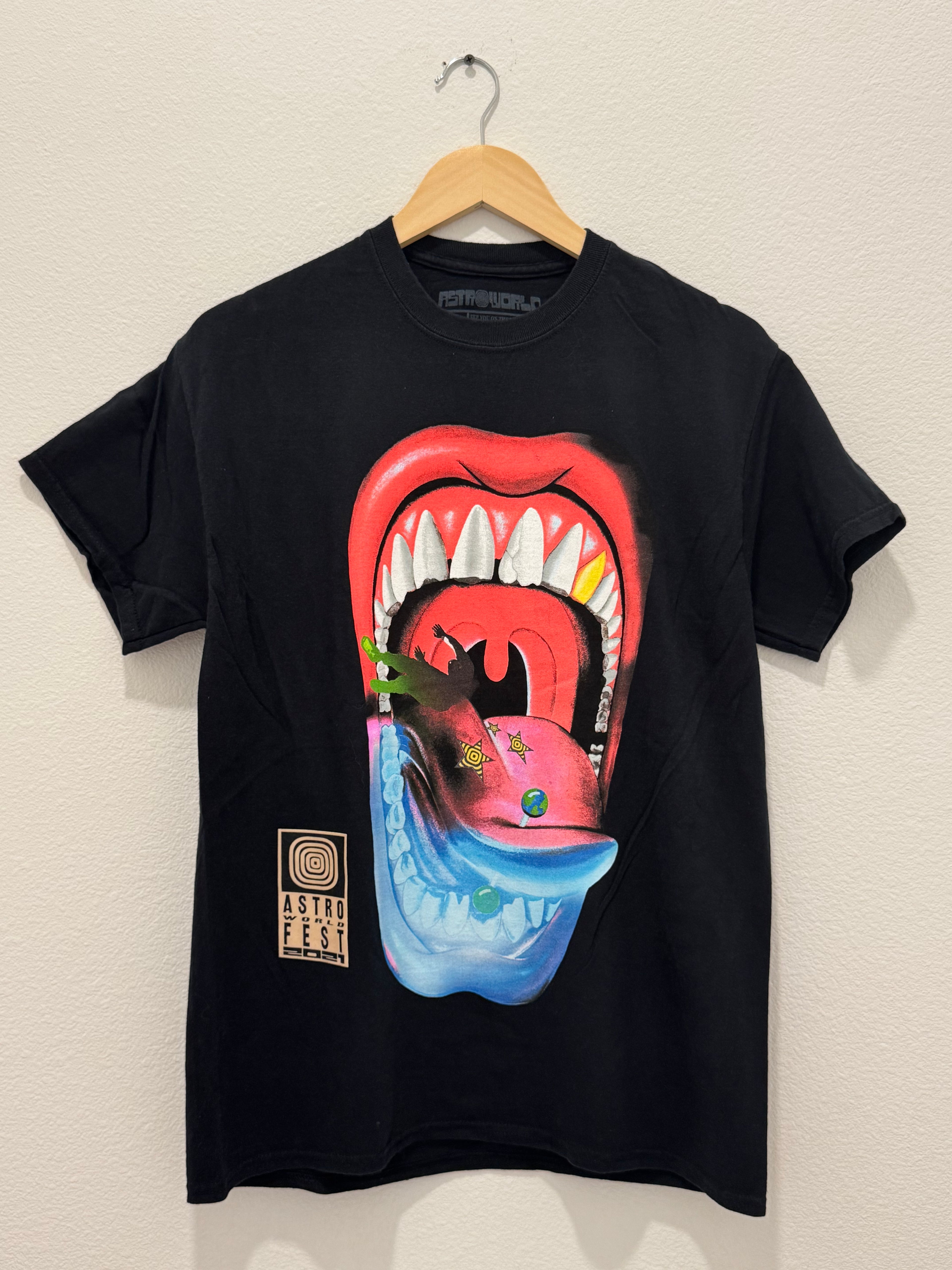 Travis Scott Astroworld Festival Graphic T-Shirt – Black – Size Small