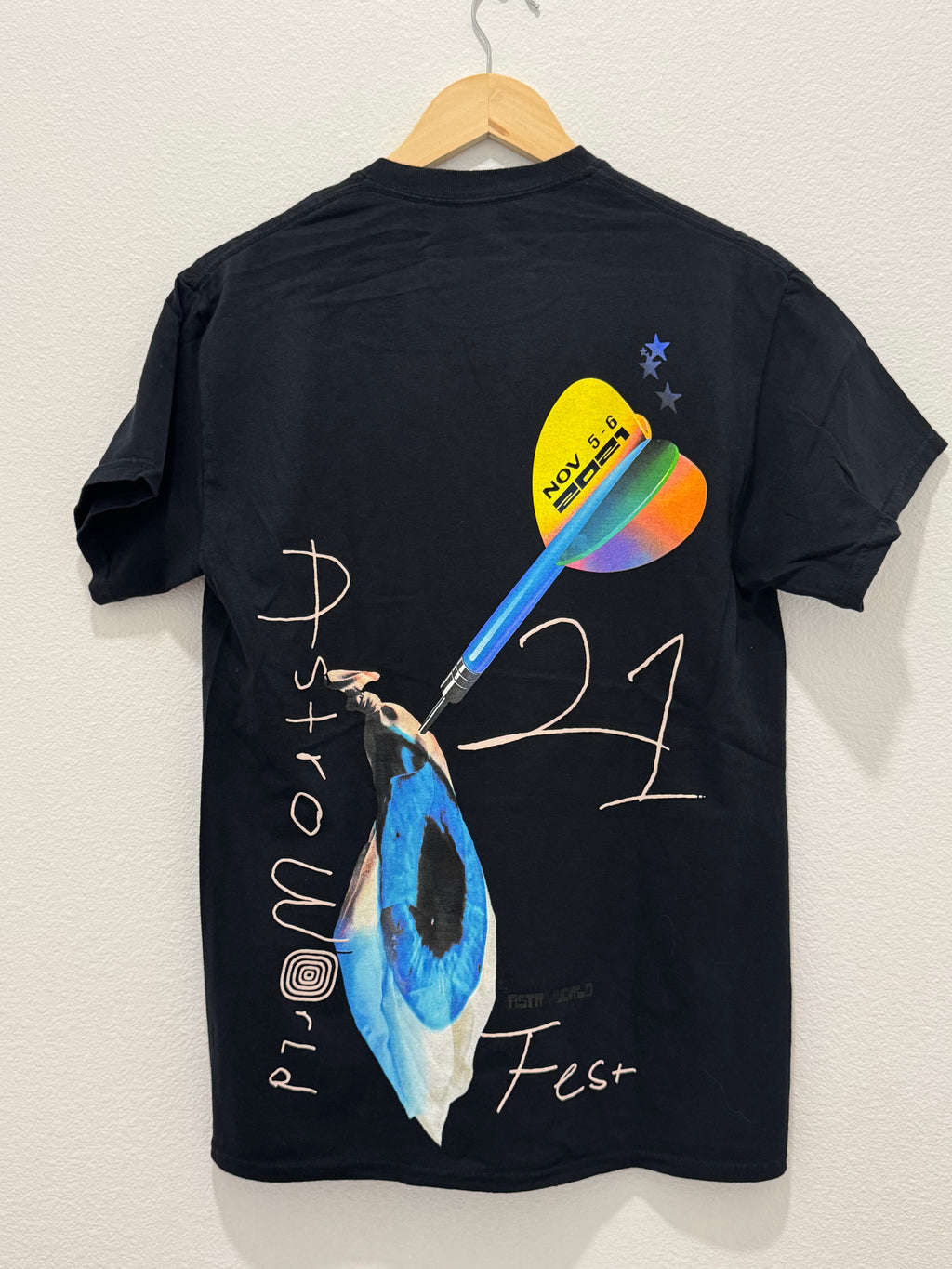 Travis Scott Astroworld Festival Graphic T-Shirt – Black – Size Small