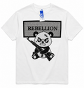 Rebellion Panda Graphic T-Shirt – White