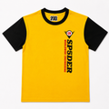 SP5DER Worldwide Engineering Yellow & Black T-Shirt Sz S