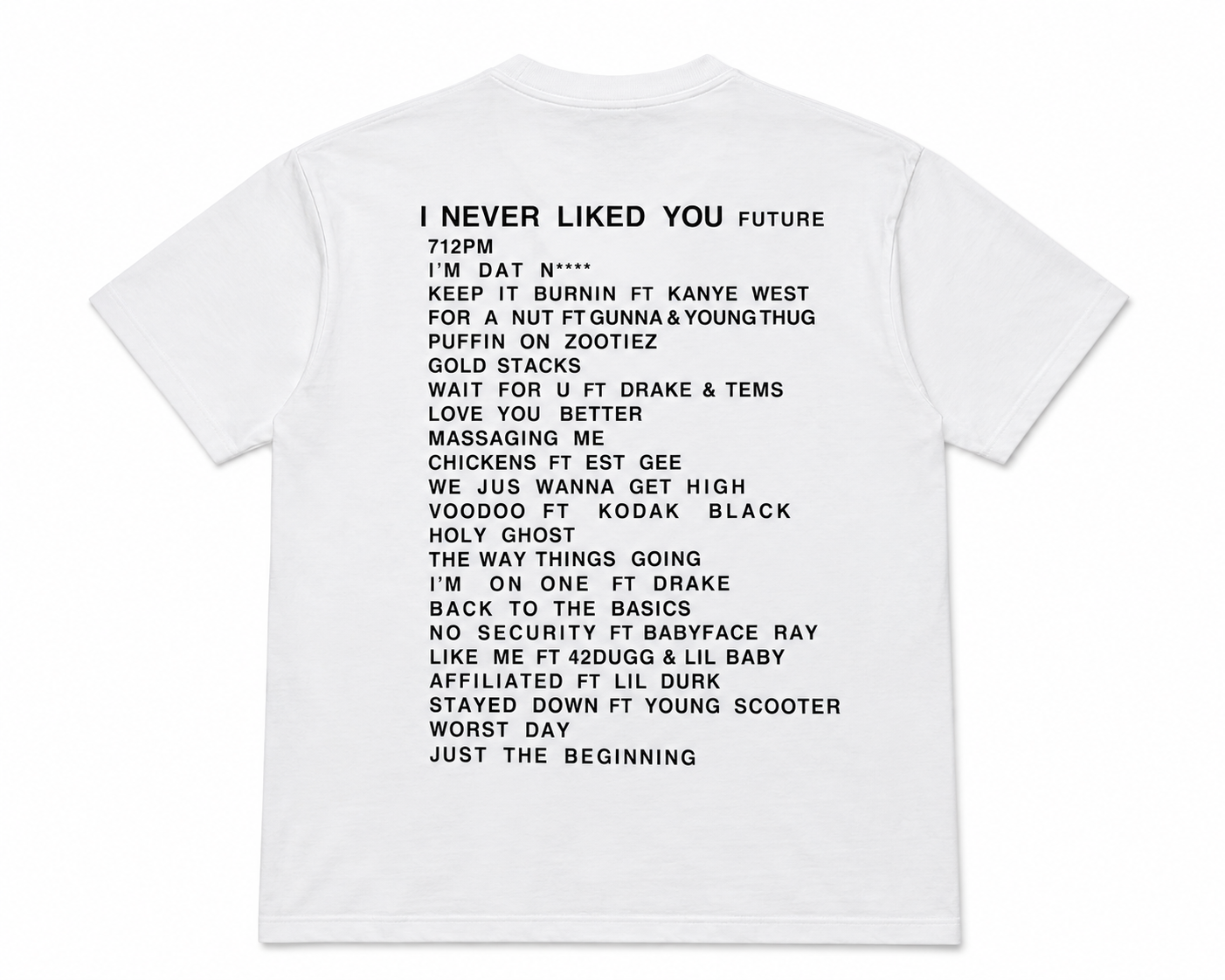 CPFM x Future “I Never Liked You” Tee – White – Size M