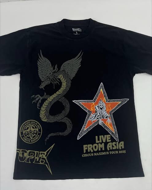 Godspeed Live From Asia Circus Maximus Tour 2025 Graphic T-Shirt – Black – Size M