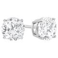 925 Sterling Silver 0.5 CT Moissanite Stud Earrings – Diamond Tester Passing